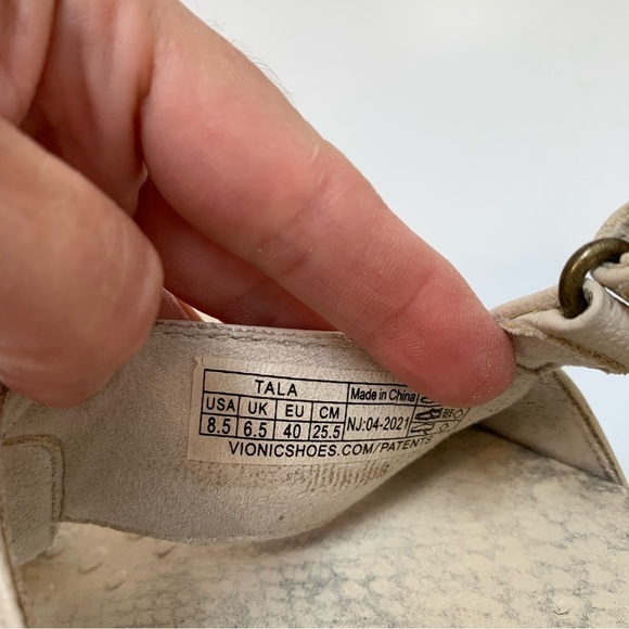 Vionic Tala Light Beige Slingback Thong Sandal. Size 8.5 - Picture 5 of 12